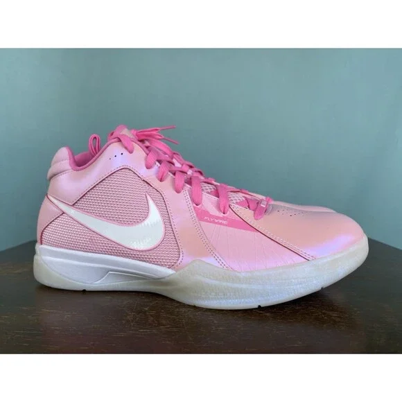 Nike Zoom KD 3 Aunt Pearl Pink Basketball Shoes Men's Size 12.5 FJ0982-600